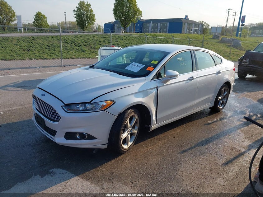 2016 Ford Fusion 2.5 Se white Lot 111044822686 Vin 3FA6P0H71GR224398