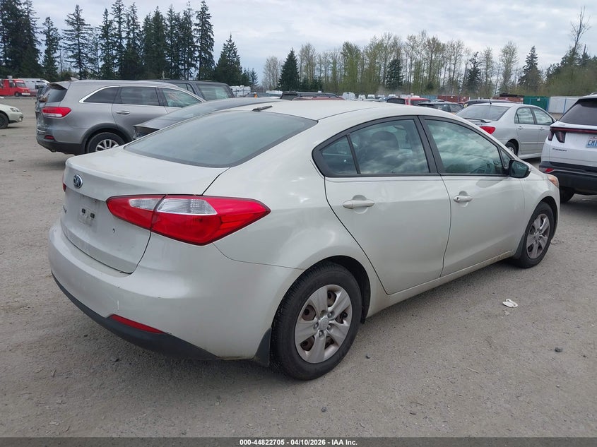 Vin: knafk4a69e5184716, lot: 45319977, kia forte lx 20144