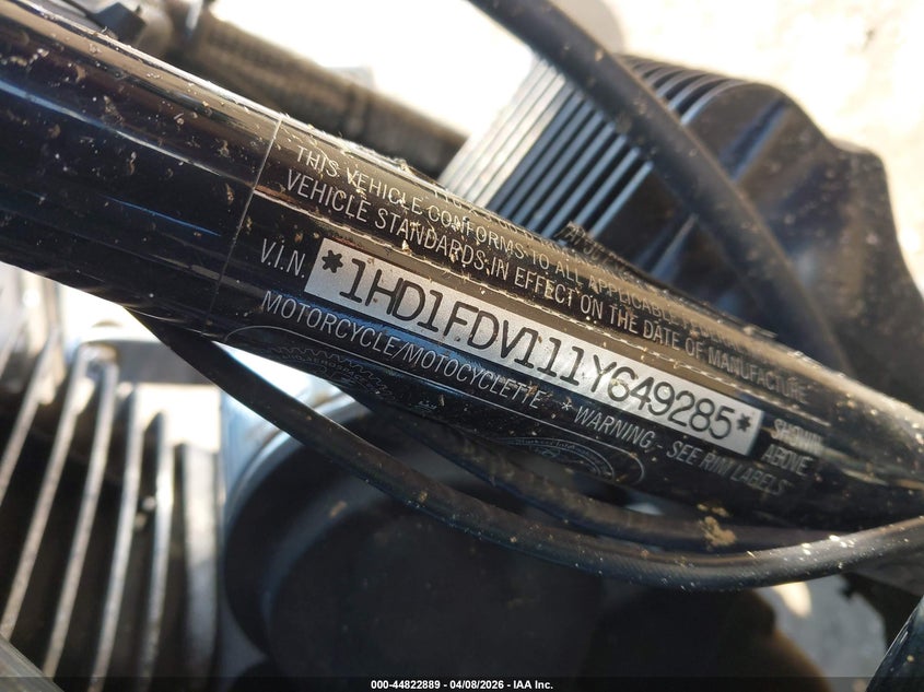 2001 Harley-Davidson Flhr VIN: 1HD1FDV111Y649285 Lot: 44822889