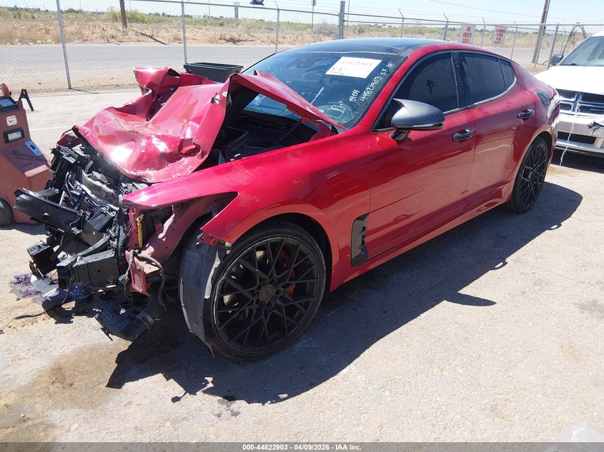 Vin: knae55lc4j6010147, lot: 45320175, kia stinger gt2 20182