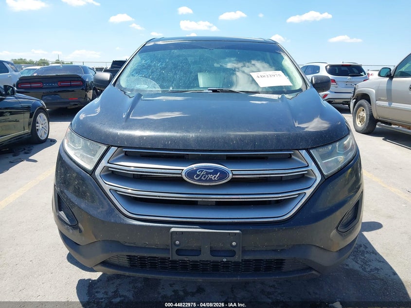2FMTK3G80FBB43375 2015 Ford Edge 3.5 Se black