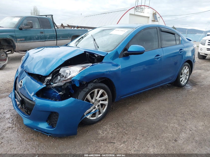 2012 Mazda 3 2.0 I Grand Touring blue Lot 111044823004 Vin JM1BL1W76C1534404