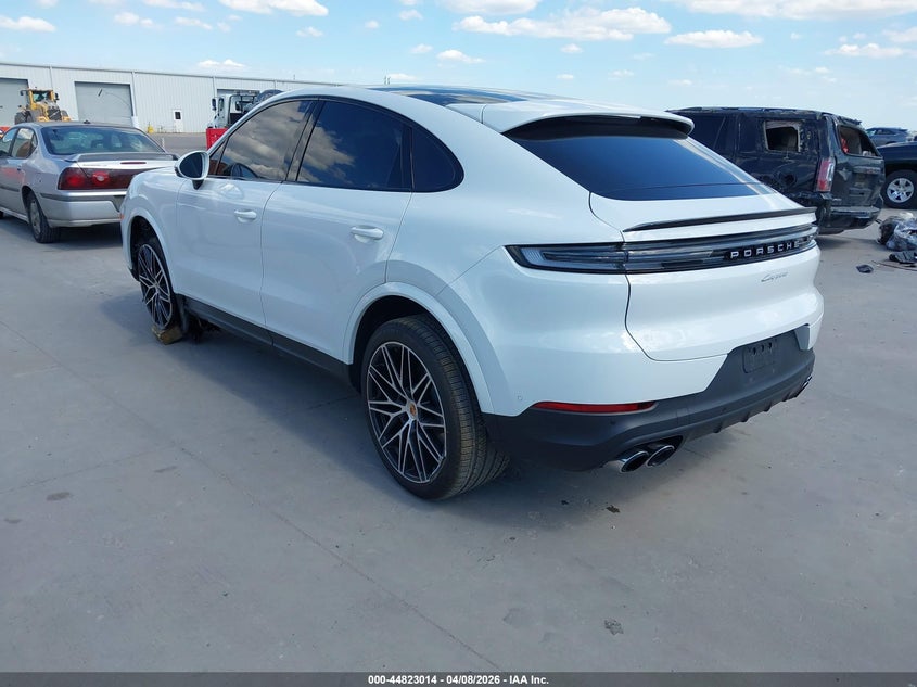 2025 Porsche Cayenne coupe 3.0 white Lot 111044823014 Vin WP1BA2AY5SDA31003