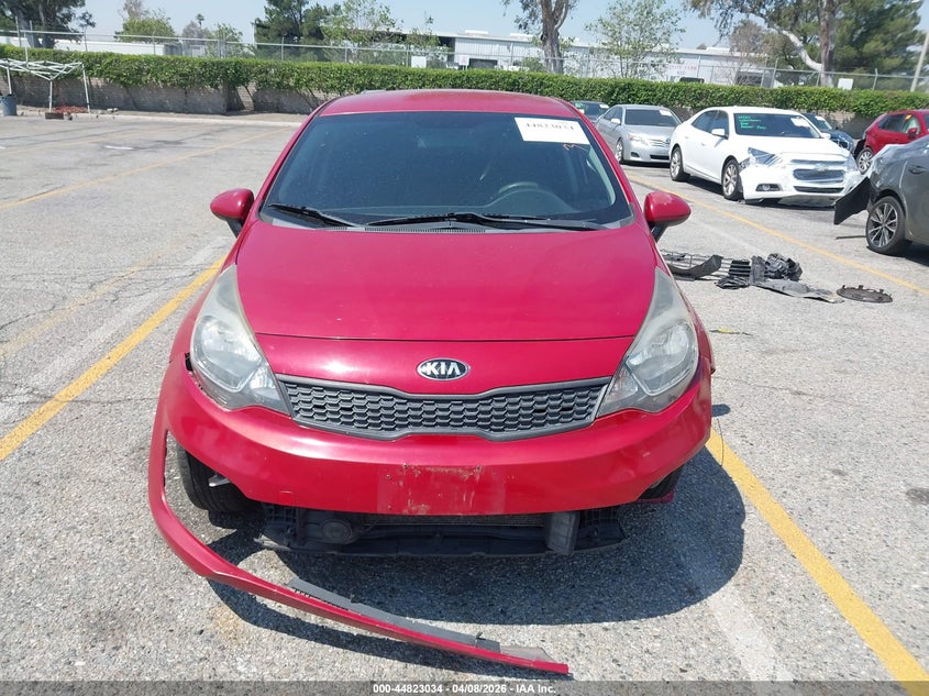 2017 Kia Rio 1.6 Lx red Lot 111044823034 Vin KNADM4A39H6038208