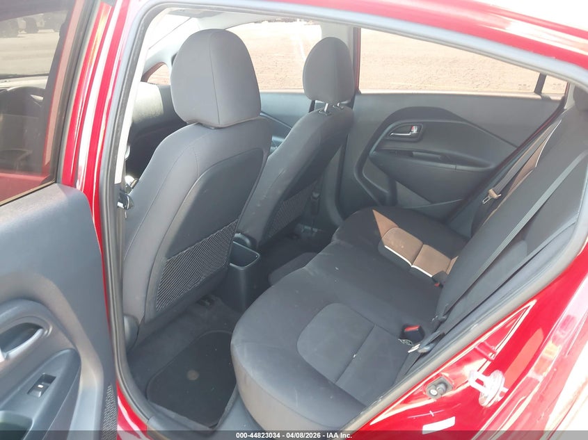 2017 Kia Rio 1.6 Lx red Lot 111044823034 Vin KNADM4A39H6038208