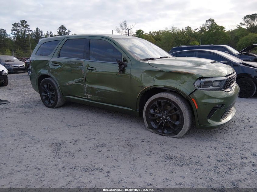 2021 Dodge Durango 3.6 Gt Plus Rwd green Lot 111044823050 Vin 1C4RDHDG5MC659245