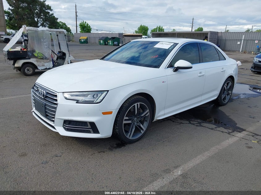 2017 Audi A4 2.0 2.0T Premium white Lot 111044823165 Vin WAUENAF46HN010969