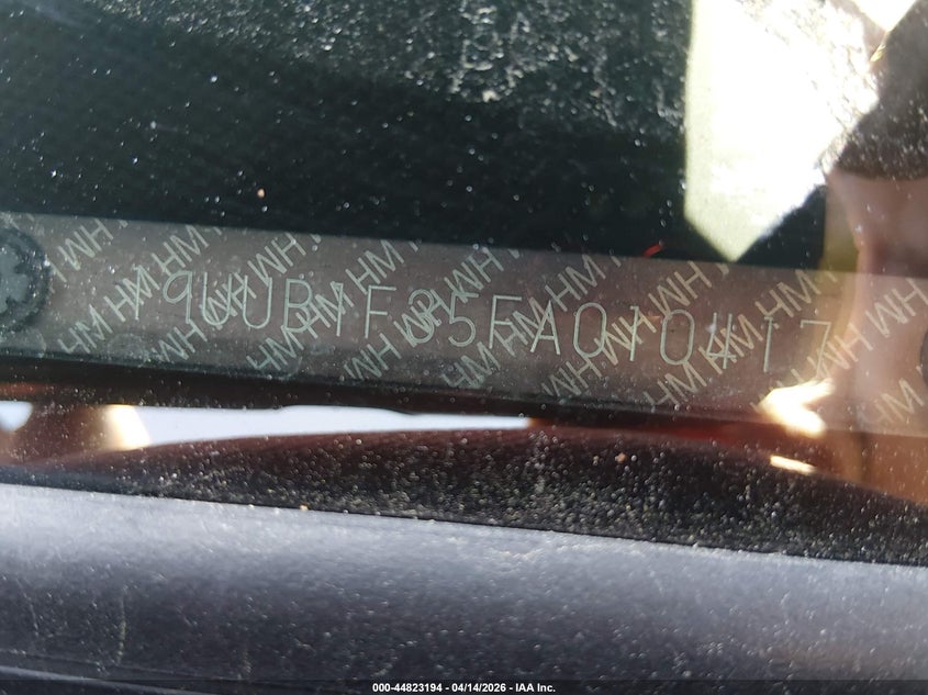 2015 Acura Tlx VIN: 19UUB1F35FA010417 Lot: 44823194