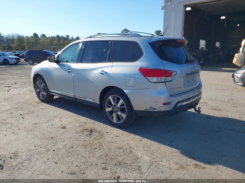 2014 Nissan Pathfinder 3.5 Platinum silver Lot 111044823265 Vin 5N1AR2MM9EC687404
