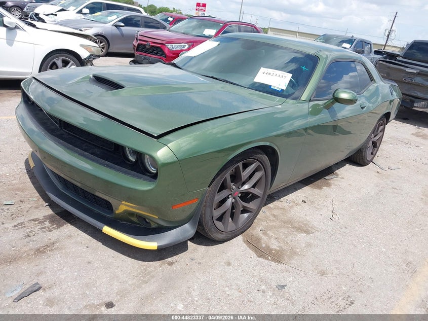2022 Dodge Challenger 3.6 Gt green Lot 111044823337 Vin 2C3CDZJG6NH118420