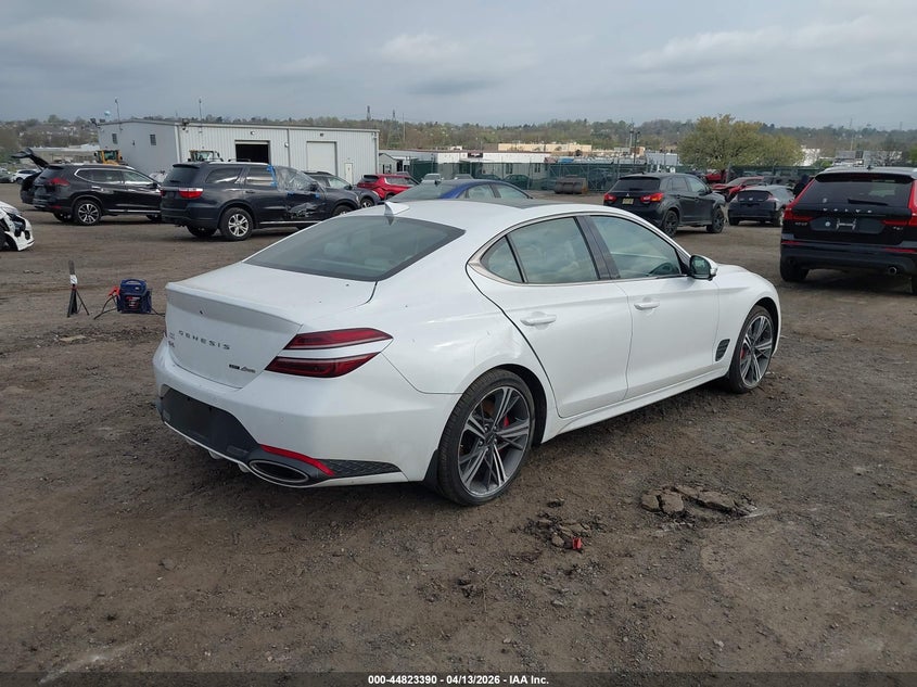 Vin: kmtg54se0ru139701, lot: 45320662, genesis g70 3.3t awd sport advanced 20244