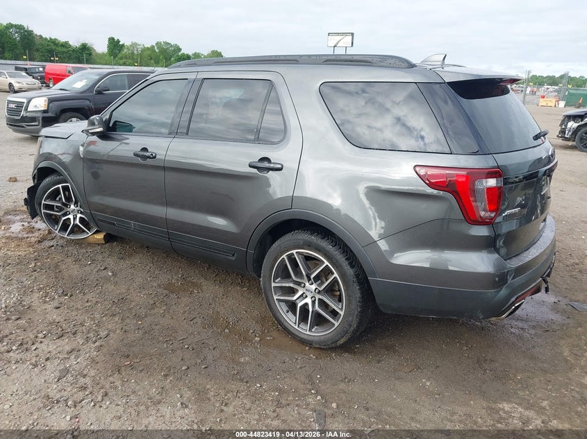 2016 Ford Explorer 3.5 Sport grey Lot 111044823419 Vin 1FM5K8GTXGGC71434