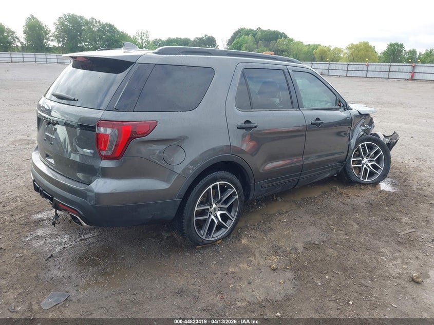 2016 Ford Explorer 3.5 Sport grey Lot 111044823419 Vin 1FM5K8GTXGGC71434