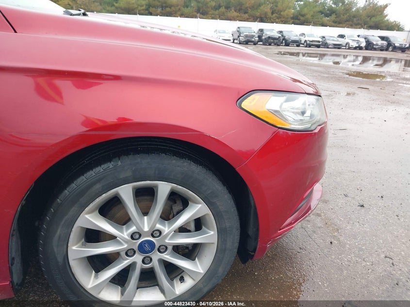 2017 Ford Fusion 2.0 Hybrid Se red Lot 111044823430 Vin 3FA6P0LU9HR278305
