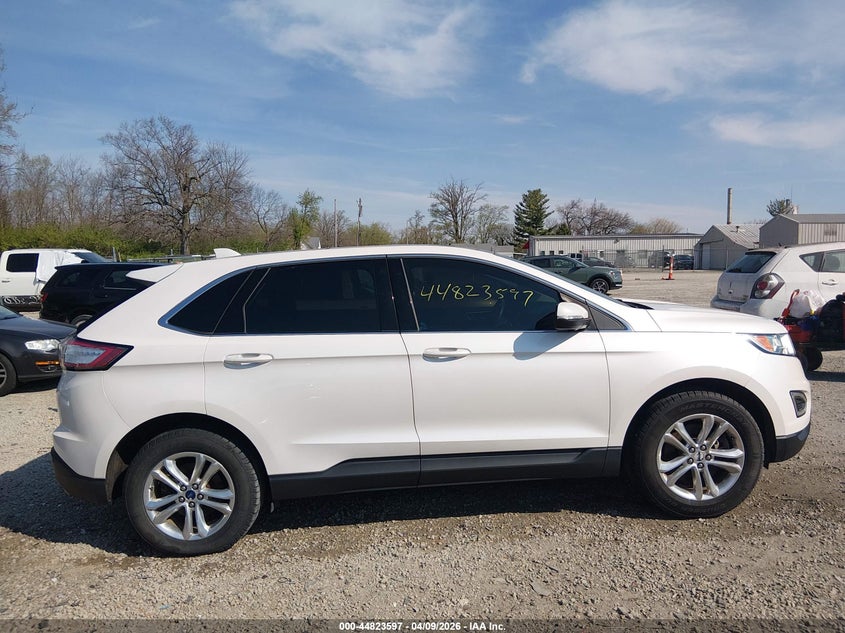 2017 Ford Edge 2.0 Sel white Lot 111044823597 Vin 2FMPK4J97HBC48314