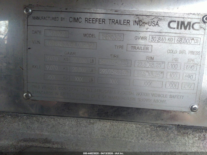 2024 OTHER CIMC TRAILERS UNKNOWN VAN N/A