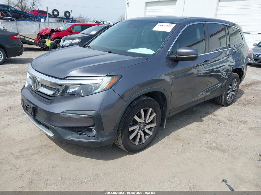 2019 Honda Pilot 3.5 Ex-L grey Lot 111044823854 Vin 5FNYF6H42KB028303