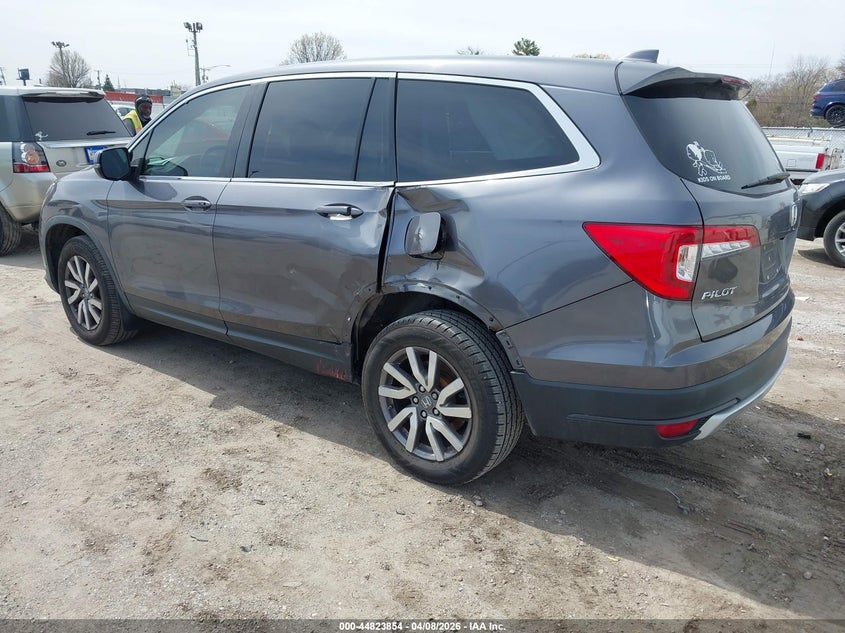 2019 Honda Pilot 3.5 Ex-L grey Lot 111044823854 Vin 5FNYF6H42KB028303
