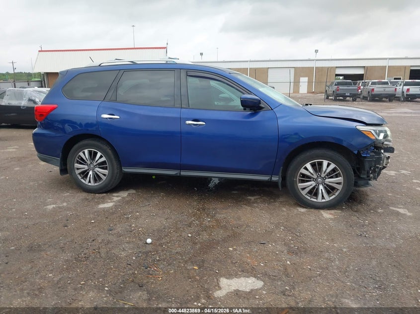 2017 Nissan Pathfinder 3.5 S blue Lot 111044823869 Vin 5N1DR2MNXHC684828
