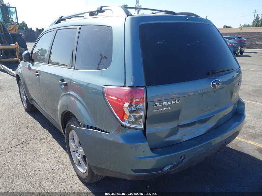 2012 Subaru Forester 2.5 2.5X green Lot 111044824046 Vin JF2SHABC2CG442466