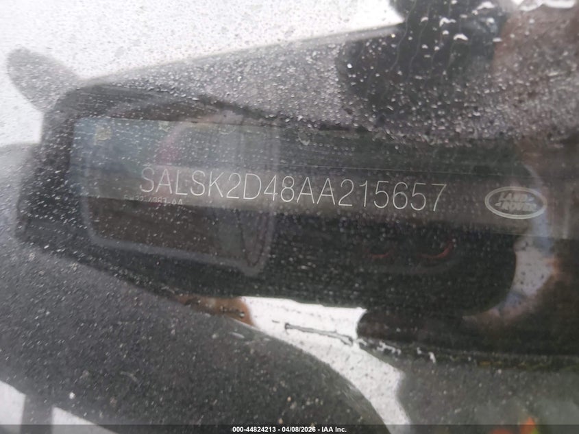 2010 Land Rover Range Rover Sport Hse VIN: SALSK2D48AA215657 Lot: 44824213