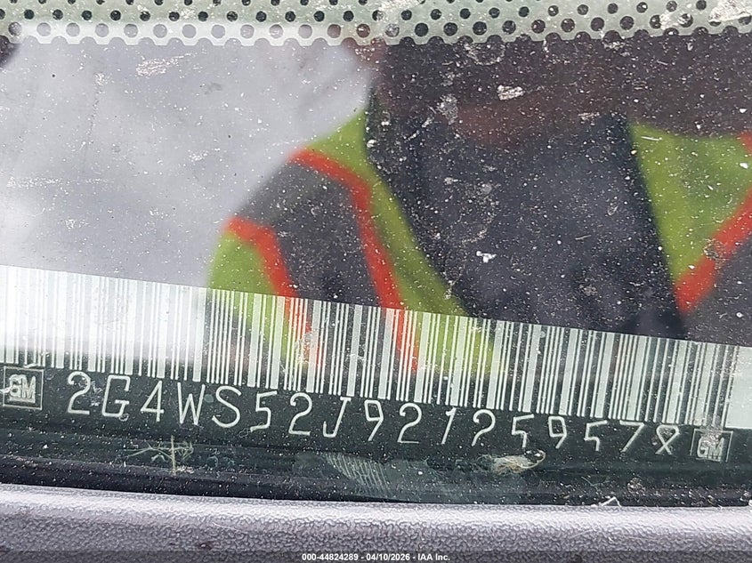 2002 Buick Century Custom VIN: 2G4WS52J921259578 Lot: 44824289