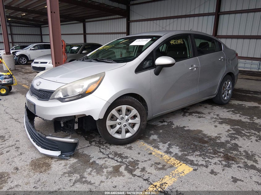 2016 Kia Rio 1.6 Lx white Lot 111044824448 Vin KNADM4A38G6678537