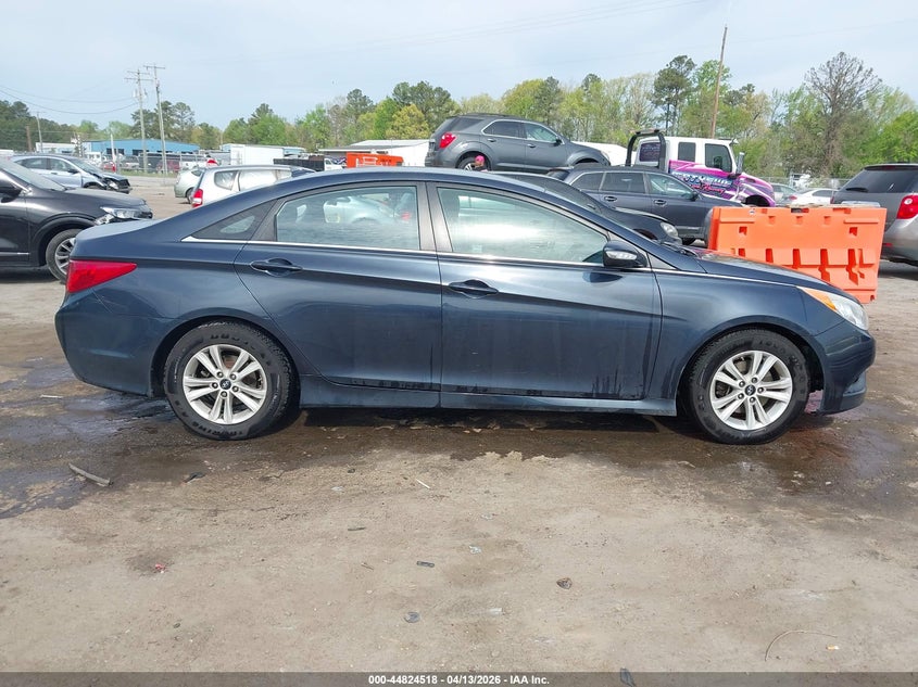 2014 Hyundai Sonata 2.4 Gls blue Lot 111044824518 Vin 5NPEB4AC0EH899663