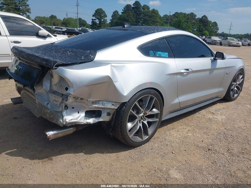 1FA6P8CF8F5378055 2015 Ford Mustang 5.0 Gt Premium silver