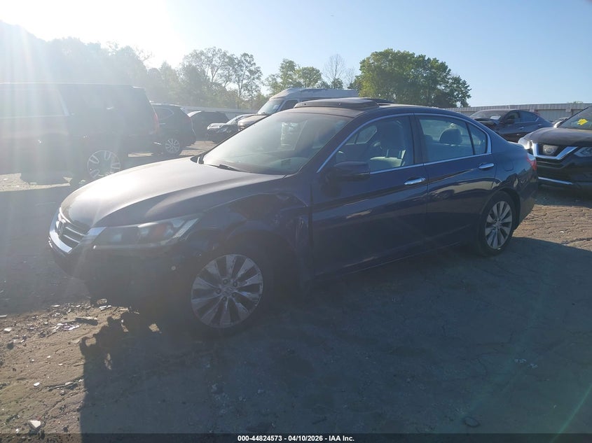 2014 Honda Accord 2.4 Ex blue Lot 111044824573 Vin 1HGCR2F72EA178191