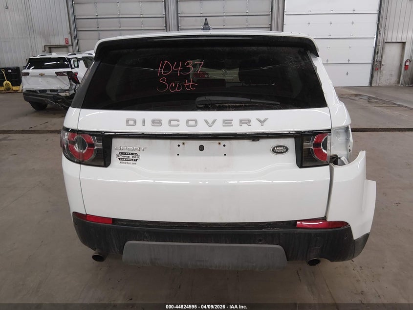 2019 Land Rover Discovery Sport Se VIN: SALCP2FX8KH808795 Lot: 44824595
