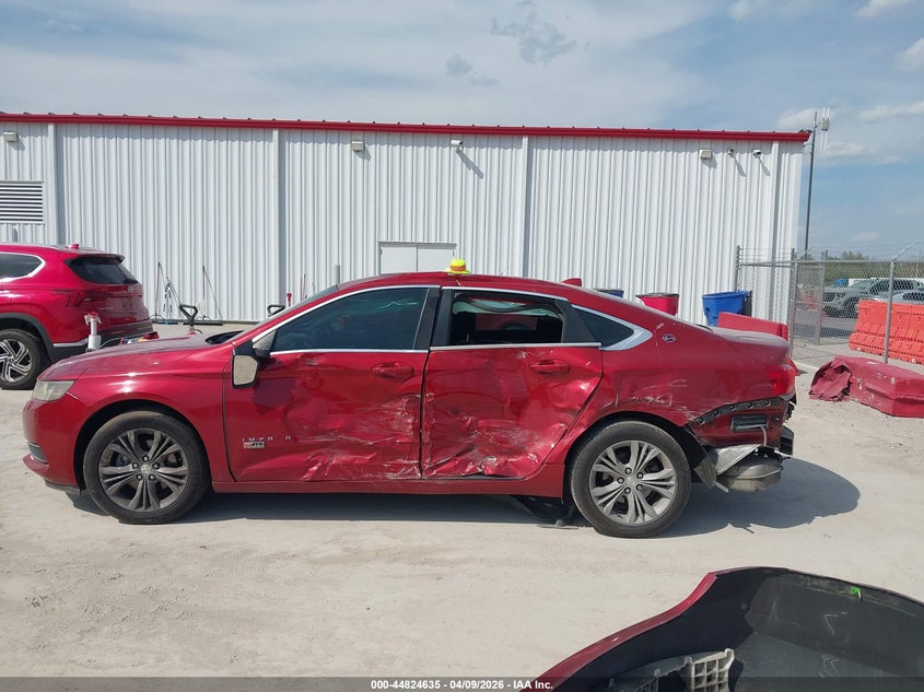 2014 Chevrolet Impala 2.5 1Lt red Lot 111044824635 Vin 2G1115SL5E9161990