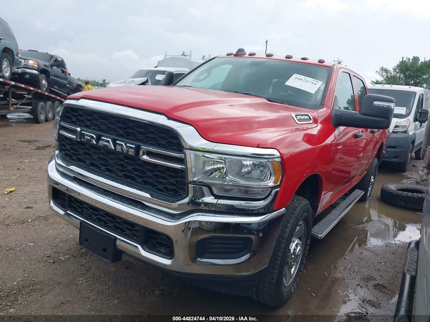 2024 Ram 2500 6.4 Ram Tradesman 4X4 6'4 Box red Lot 111044824744 Vin 3C6UR5CJ6RG325258