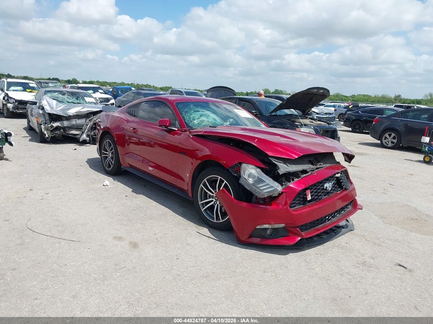 1FA6P8TH0F5320524 2015 Ford Mustang 2.3 Ecoboost red