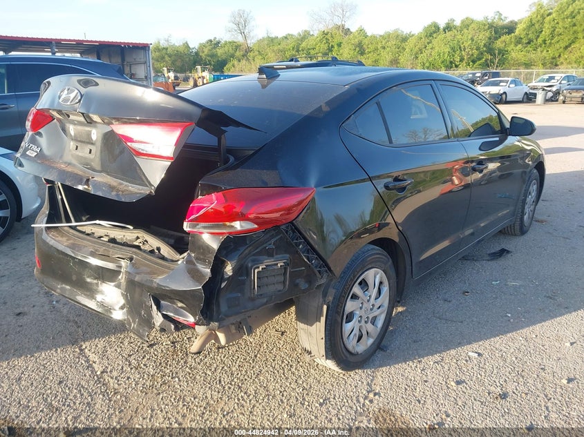 2017 Hyundai Elantra 2.0 Se black Lot 111044824942 Vin 5NPD74LF7HH142011