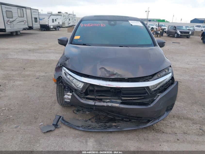 2022 Honda Odyssey Ex-L VIN: 5FNRL6H76NB018319 Lot: 44825010