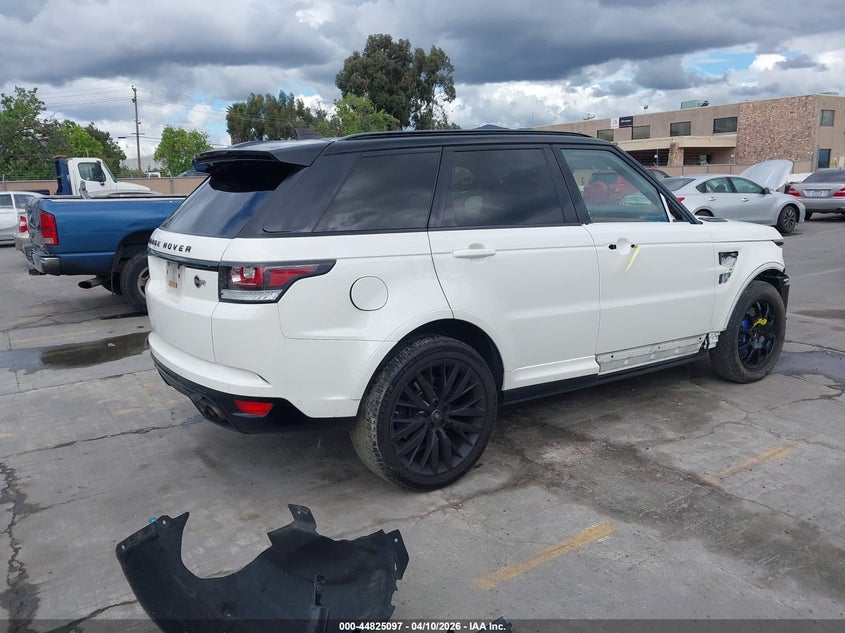 2017 Land Rover Range Rover Sport 5.0L V8 Supercharged Svr VIN: SALWZ2FE3HA147829 Lot: 44825097
