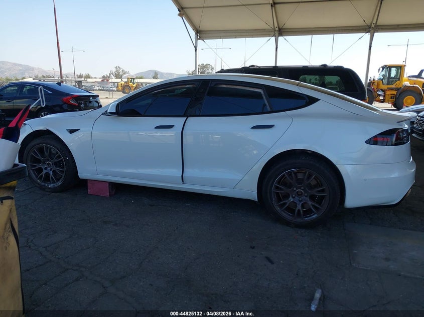 2022 Tesla Model s Plaid white Lot 111044825132 Vin 5YJSA1E6XNF488990