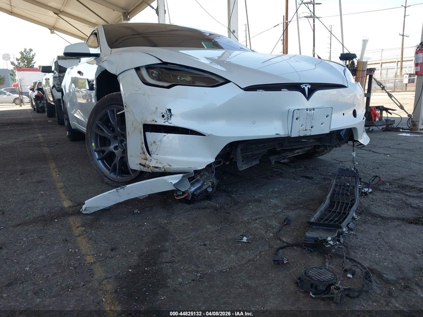 2022 Tesla Model s Plaid white Lot 111044825132 Vin 5YJSA1E6XNF488990