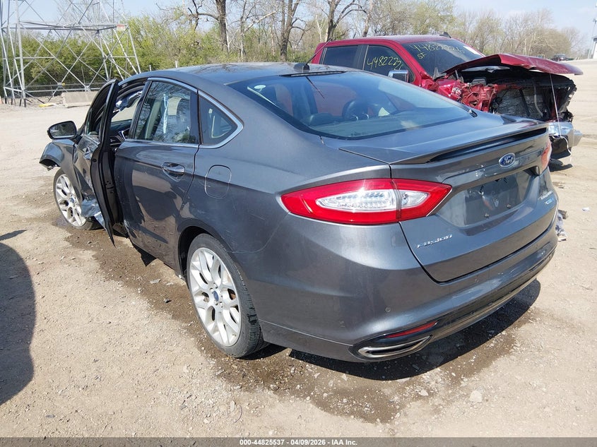 2014 Ford Fusion 2.0 Titanium grey Lot 111044825537 Vin 3FA6P0D95ER108027