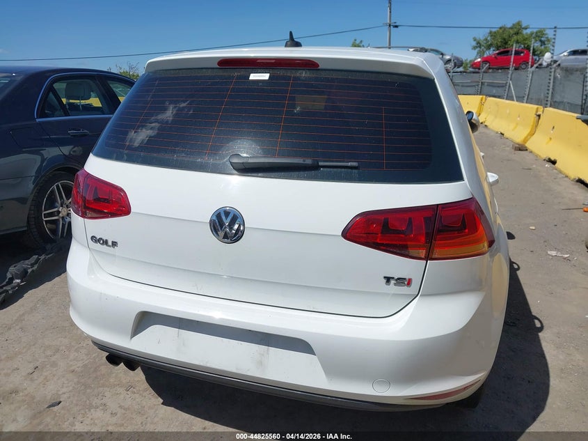 2017 Volkswagen Golf Tsi S 4-Door/Tsi Se 4-Door/Tsi Sel 4-Door/Tsi Wolfsburg Edition 4-Door VIN: 3VW217AU1HM048564 Lot: 44825560