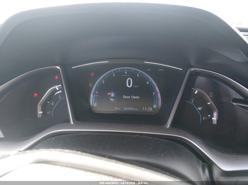 2020 Honda Civic Ex VIN: 19XFC1F30LE205919 Lot: 44825635