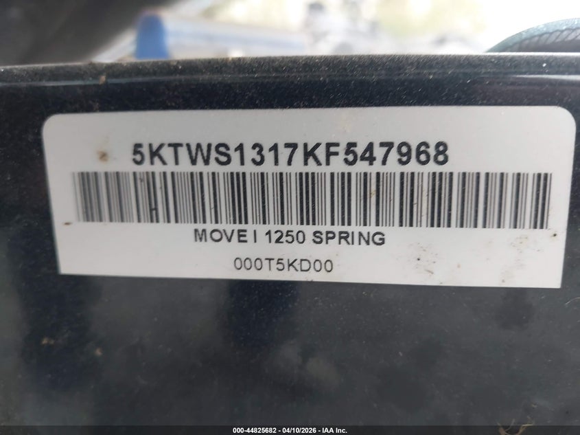 2019 Yamaha Ex VIN: YAMA1847H819 Lot: 44825682