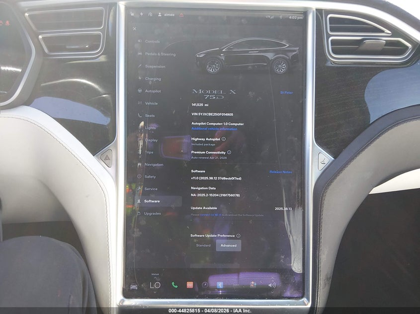 5YJXCBE25GF014905 2016 Tesla Model x 60D/70D/75D/90D/P100D black