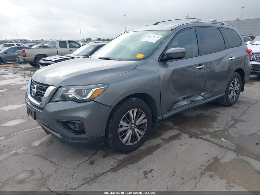 2017 Nissan Pathfinder 3.5 Sv grey Lot 111044825919 Vin 5N1DR2MN5HC626609