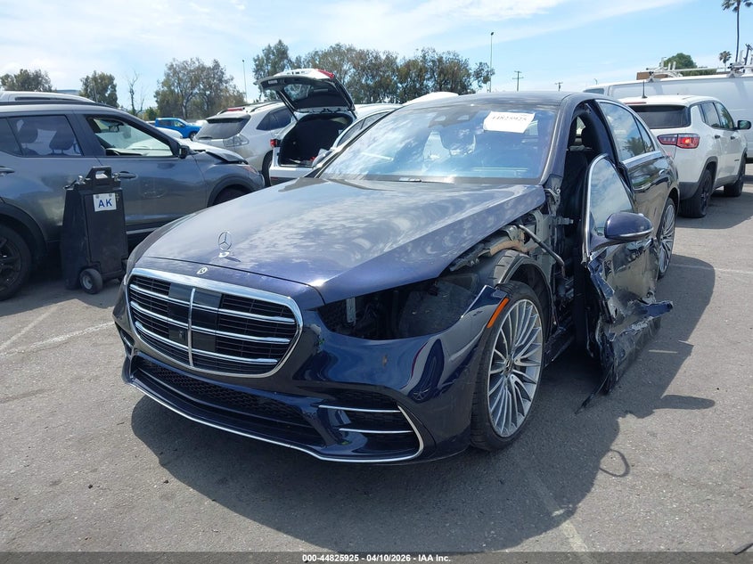 2022 Mercedes-Benz S 580 4Matic VIN: W1K6G7GB6NA160655 Lot: 44825925