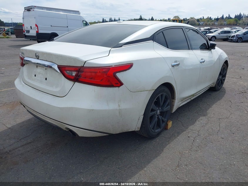 2017 Nissan Maxima 3.5 3.5 S white Lot 111044826254 Vin 1N4AA6AP1HC409480