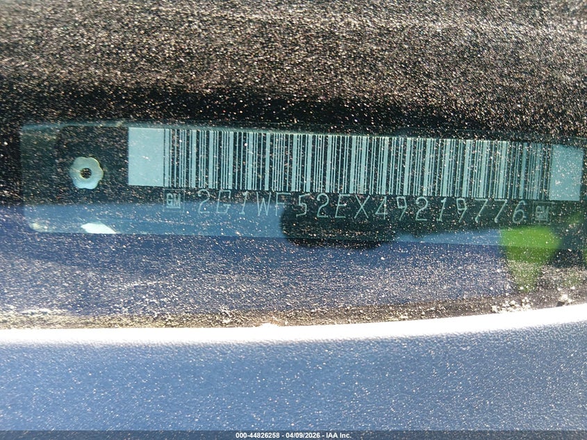 2004 Chevrolet Impala VIN: 2G1WF52EX49219776 Lot: 44826258