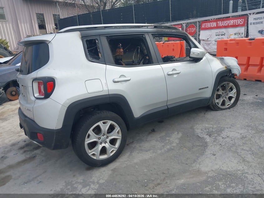 2017 Jeep Renegade Limited 4X4 VIN: ZACCJBDB7HPE45570 Lot: 44826292