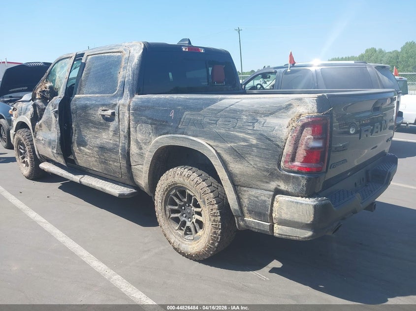 2025 Ram 1500 3.0 Ram Rebel 4X4 5'7 Box black Lot 111044826484 Vin 1C6SRFLP2SN659527